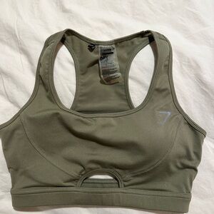 Gymshark Khaki Sports Bra
